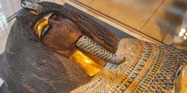 An Ancient sarcophagus in The Museum of Egyptian Antiquities. Shutterstock.