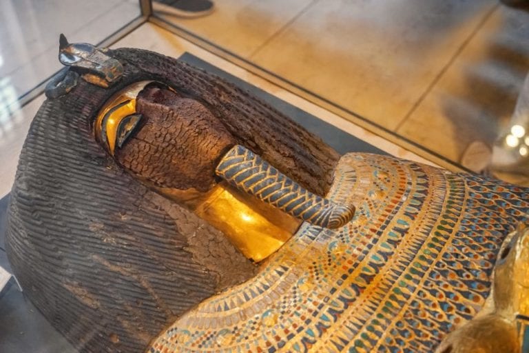 An Ancient sarcophagus in The Museum of Egyptian Antiquities. Shutterstock.