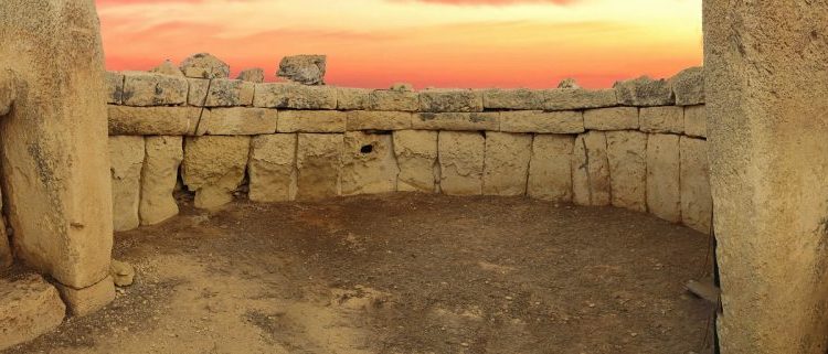 Massive stones Mnajdra temple in Malta. Shutterstock.