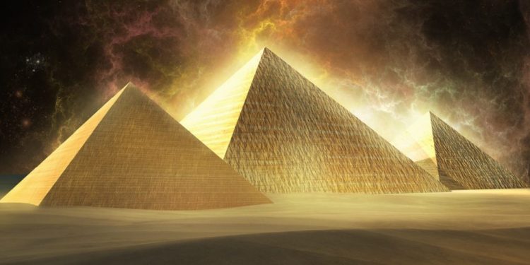 Illustration of the Pyramids. Shutterstock.