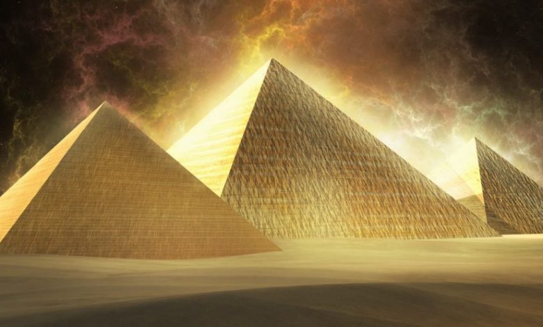 Illustration of the Pyramids. Shutterstock.