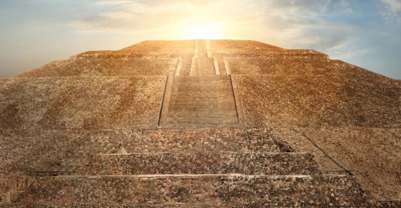 The Pyramid of the Sun at Teotihuacan. Shutterstock.