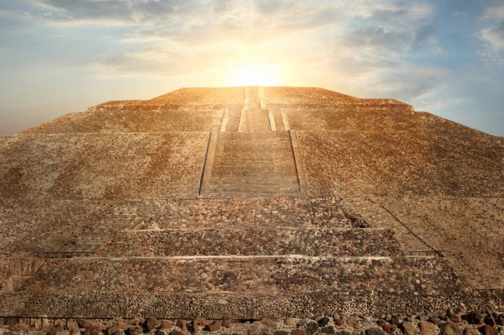 The Pyramid of the Sun at Teotihuacan. Shutterstock.