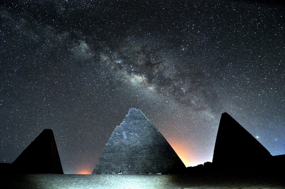 Pyramids in the desert, Sudan.