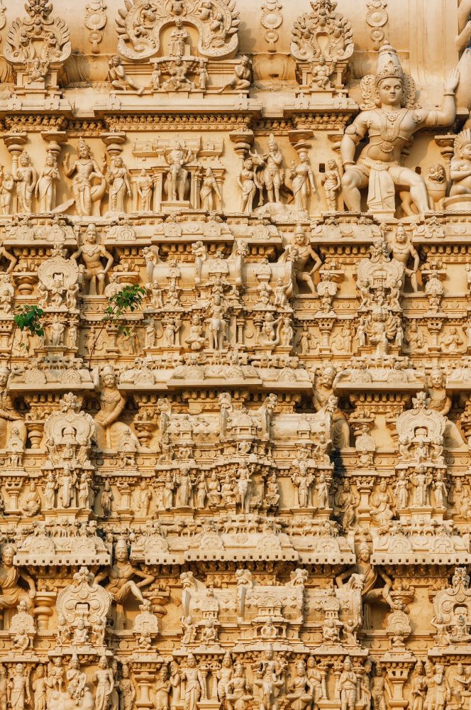  The Facade of the ancient Padmanabhaswamy Temple. Shutterstock.