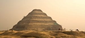 A stunning view of the The Step Pyramid of Djoser in Saqqara. Shutterstock.