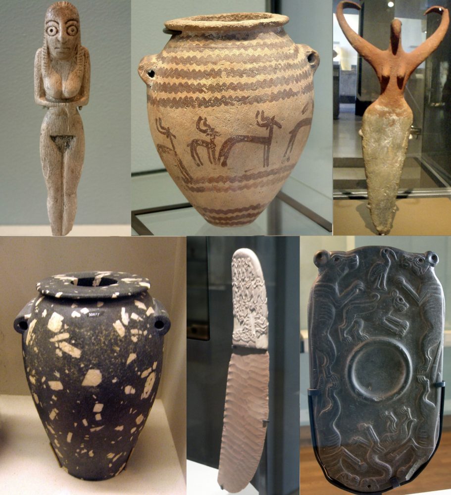 Artifacts of Egypt from the Prehistoric period. Image Credit Wikimedia Commons / CC BY-SA 3.0.