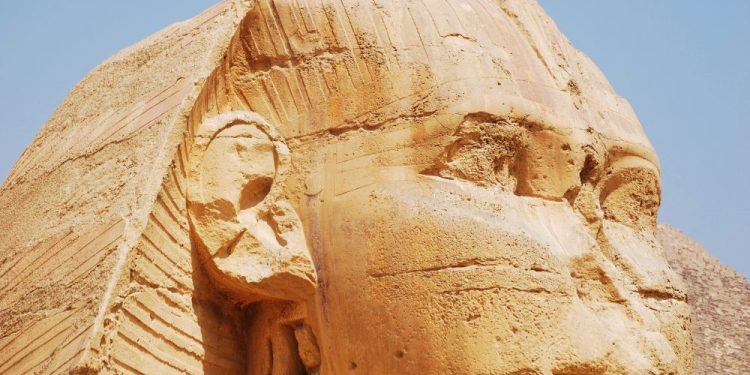 The face of the Great Sphinx of Giza. Shutterstock.