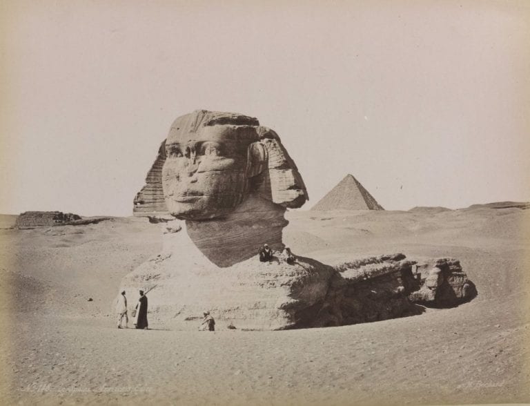 Great Sphinx in the 1870s. Image Credit: Wikimedia Commons.