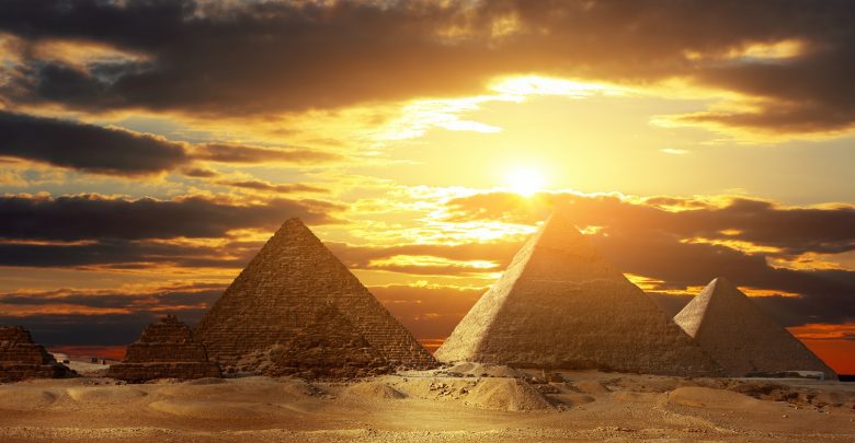 The Pyramids at Giza. Shutterstock.
