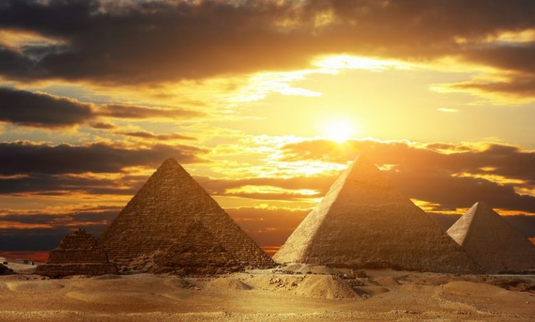 The Pyramids at Giza. Shutterstock.