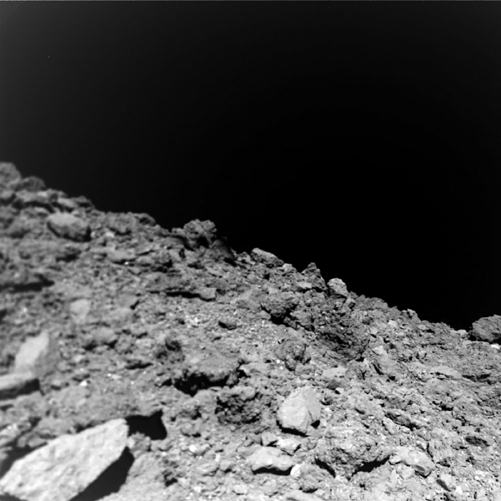 Surface features of Asteroid Ryugu. Jaumann et al (Science (2019).