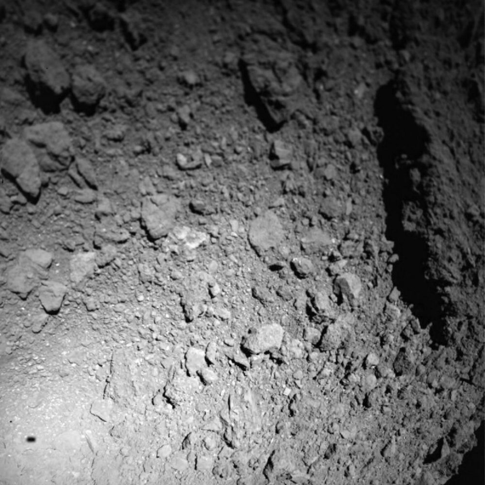 Surface features of Asteroid Ryugu. Jaumann et al (Science (2019).