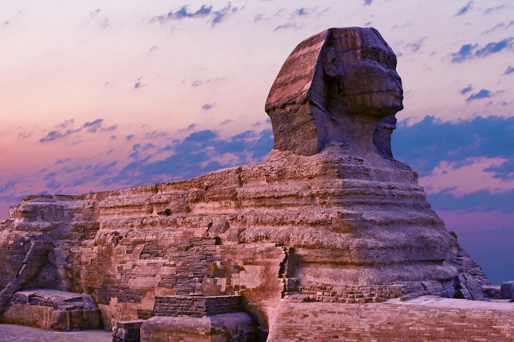 A side-view of the Great Sphinx at Giza. Shutterstock.