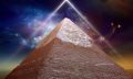 Pyramid and a cosmic background. Shutterstock.