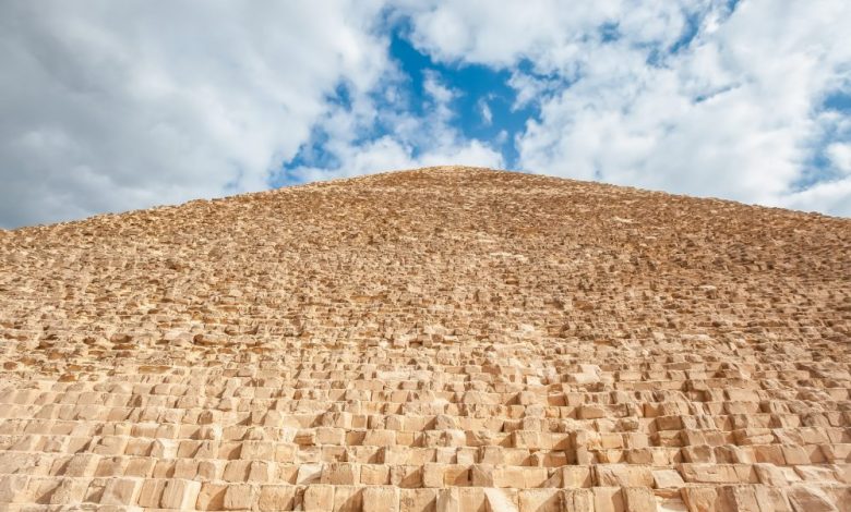 The immense size of the Great Pyramid of Giza. Shutterstock.