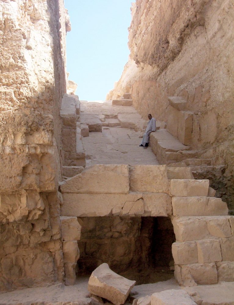 The view of Djedefre's ruined pyramid. Image Credit: Wikimedia Commons / Public Domain.