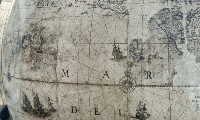 An ancient map showing Earth's continents. Shutterstock.