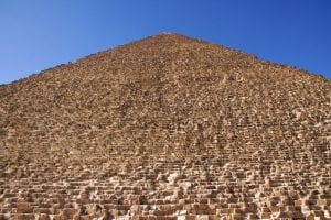 An image showing the size of the Great Pyramid of Giza. Shutterstock.