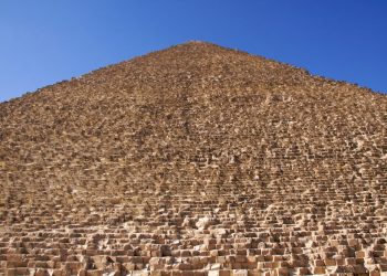 An image showing the size of the Great Pyramid of Giza. Shutterstock.
