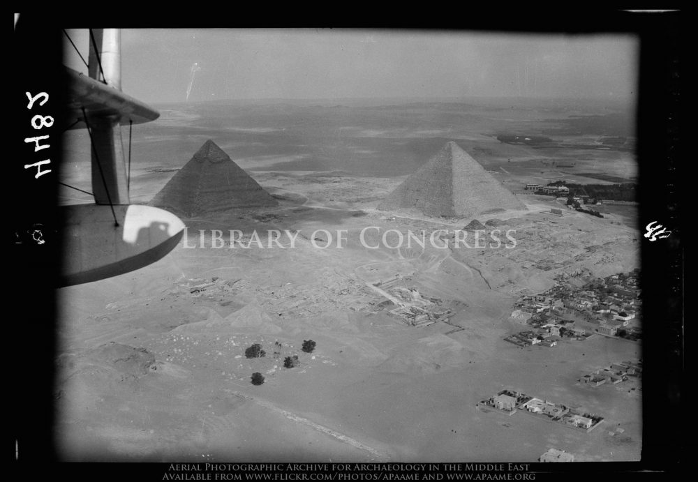 Aerial view of the Pyramid of Khufu and Khafre. Library of Congress - Matson Photograph Collection. Image Credit: Flickr.