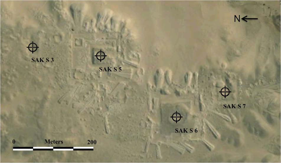 Quickbird image of the Saqqara pyramids. Courtesy of Robert Corrie.