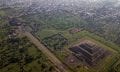 Aerial view of the two main pyramids at Teotihuacan. Shutterstock.