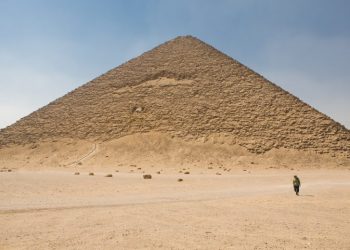 The Red Pyramid is 105 meters (344 ft) high. Shutterstock.