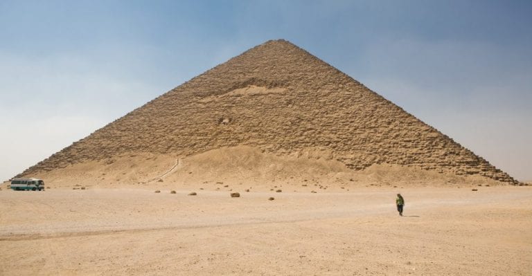 The Red Pyramid is 105 meters (344 ft) high. Shutterstock.
