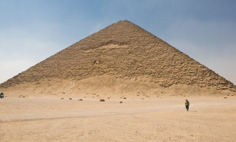 The Red Pyramid is 105 meters (344 ft) high. Shutterstock.