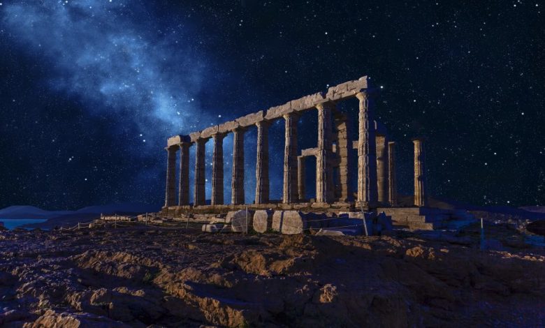 An image of the Poseidon Temple in Sounio. Shutterstock.