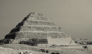 Djoser's Step Pyramid at Saqqara. Shutterstock.