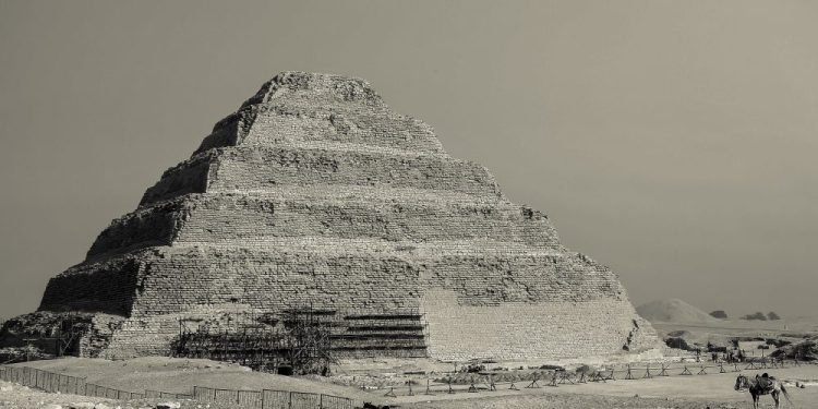 Djoser's Step Pyramid at Saqqara. Shutterstock.