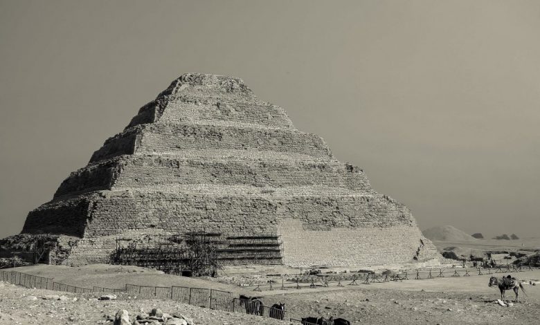 Djoser's Step Pyramid at Saqqara. Shutterstock.