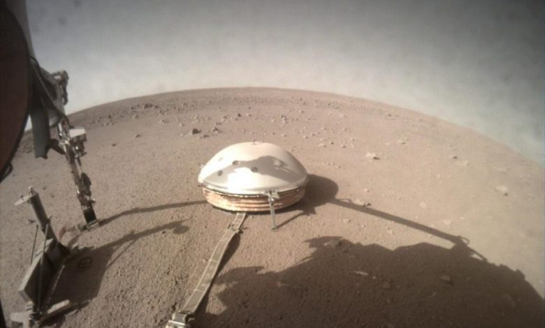 View of NASA's InSight lander on Mars. Image Credit: NASA.