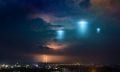 An image showing strange lights in the sky. Shutterstock.