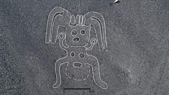 One of the newly-found lines at Nazca. Image Credit: Yamagata University.