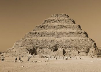 The Step Pyramid of Saqqara built by Pharaoh Djoser of the Third Dynasty. Shutterstock.