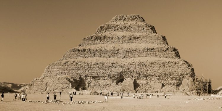 The Step Pyramid of Saqqara built by Pharaoh Djoser of the Third Dynasty. Shutterstock.