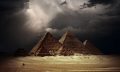 An image showing the Giza pyramid complex. Shutterstock.