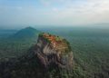 Aerial view of the Sky Fortress of Sigiriya in Sri Lanka. Shutterstock.