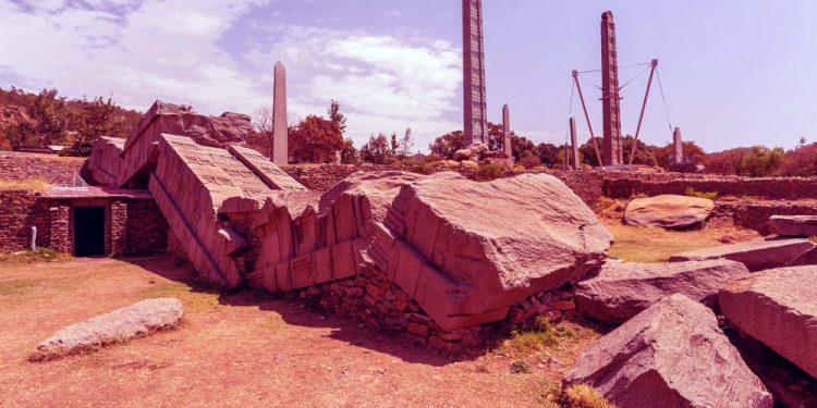 Ancient obelisks in city Aksum, Ethiopia. Shutterstock.