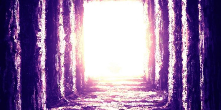 Artists rendering of a an ancient room filled with light. Shutterstock.