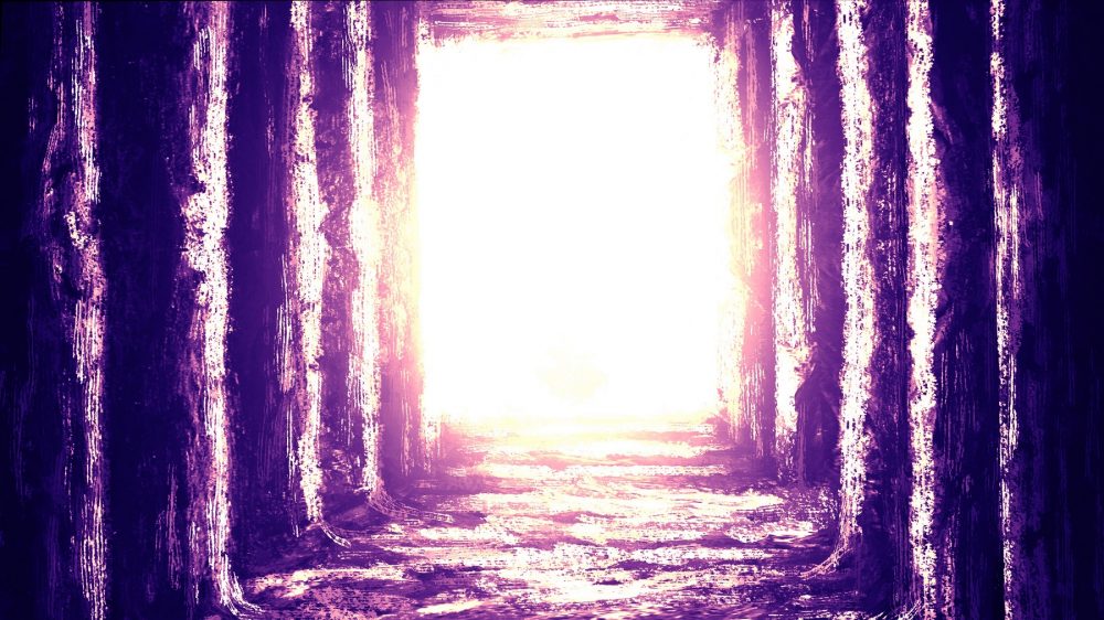 Artists rendering of a an ancient room filled with light. Shutterstock.