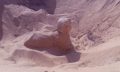 An image of the buried Sphinx discovered in Minya. Image Credit: Egyptian Ministry of Antiquities.