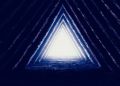 An artists rendering of light inside a pyramid. Shutterstock.