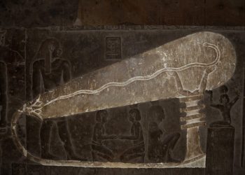 An image of the so-called Dendera Light. Shutterstock.