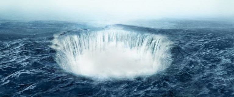 An artists rendering of a Bermuda Triangle anomaly. Shutterstock.