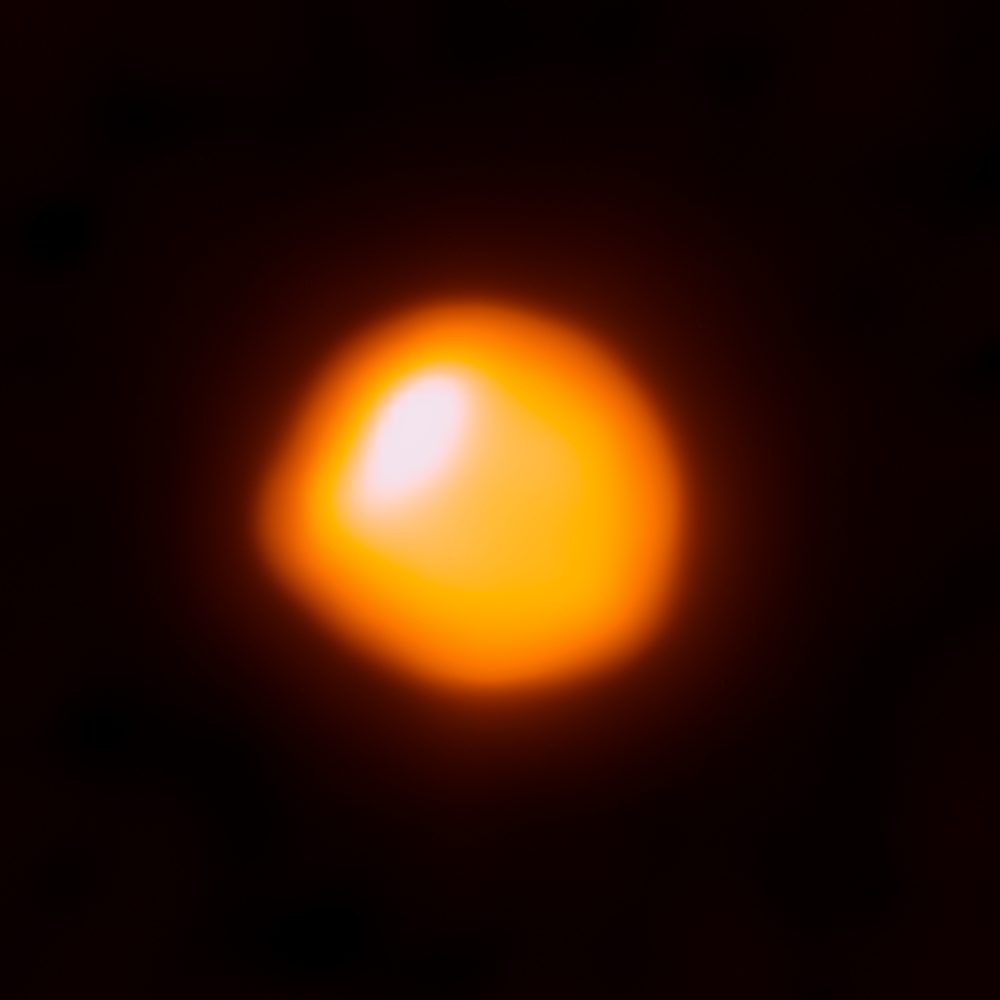 An image of Betelgeuse as seen by ALMA. Image Credit: ALMA / Wikimedia Commons.