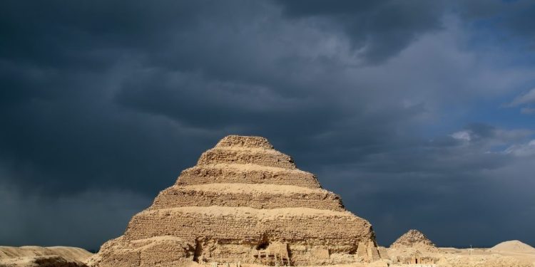 A view of Djoser's Step Pyramid at Saqqara. Shutterstock.